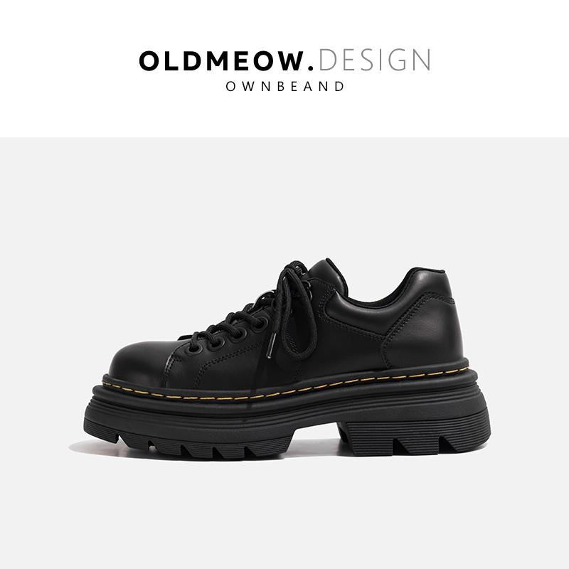 推荐真皮英伦风小皮鞋女春