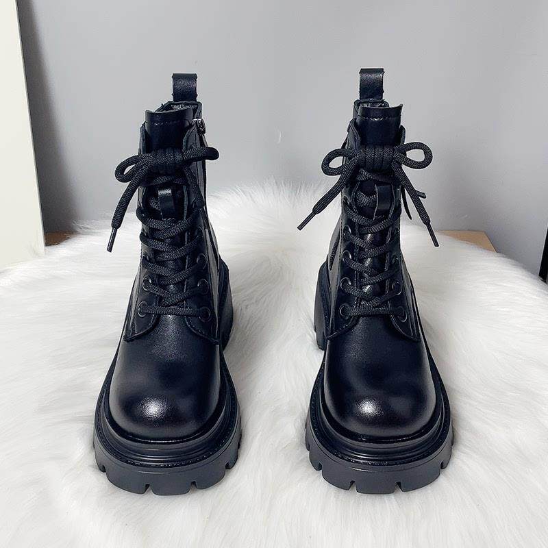 推荐真皮马丁靴女英伦风女