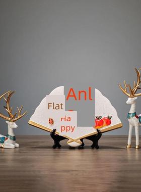 新中式平安喜乐摆件扇叶盘