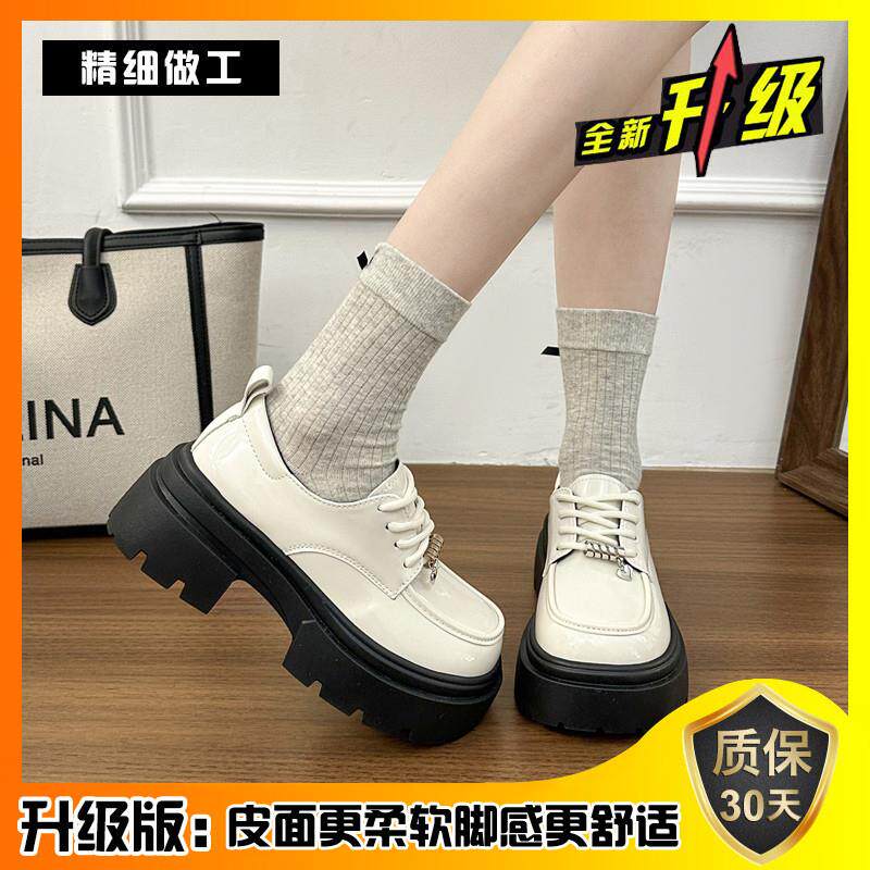 推荐英伦风小皮鞋女2026春