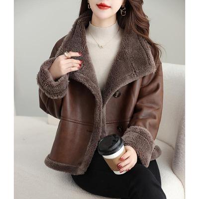 推荐进口纯羊毛皮毛一体外