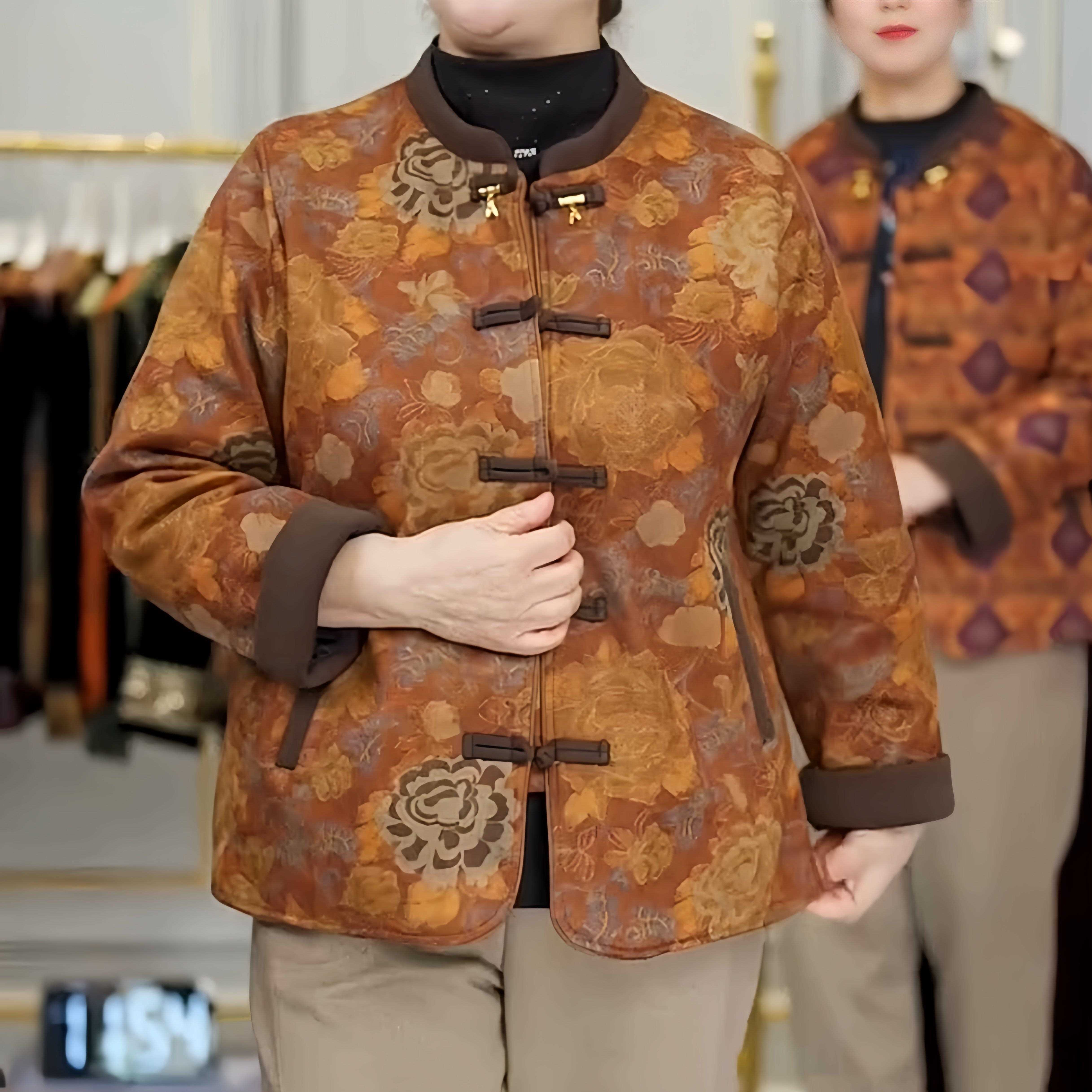 极速中老年人女装妈妈冬装外套2026新款中式棉袄加绒加厚棉衣短款
