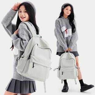 推荐书包初中女生大容量简约双肩包女大学生高颜值ins风高中学生