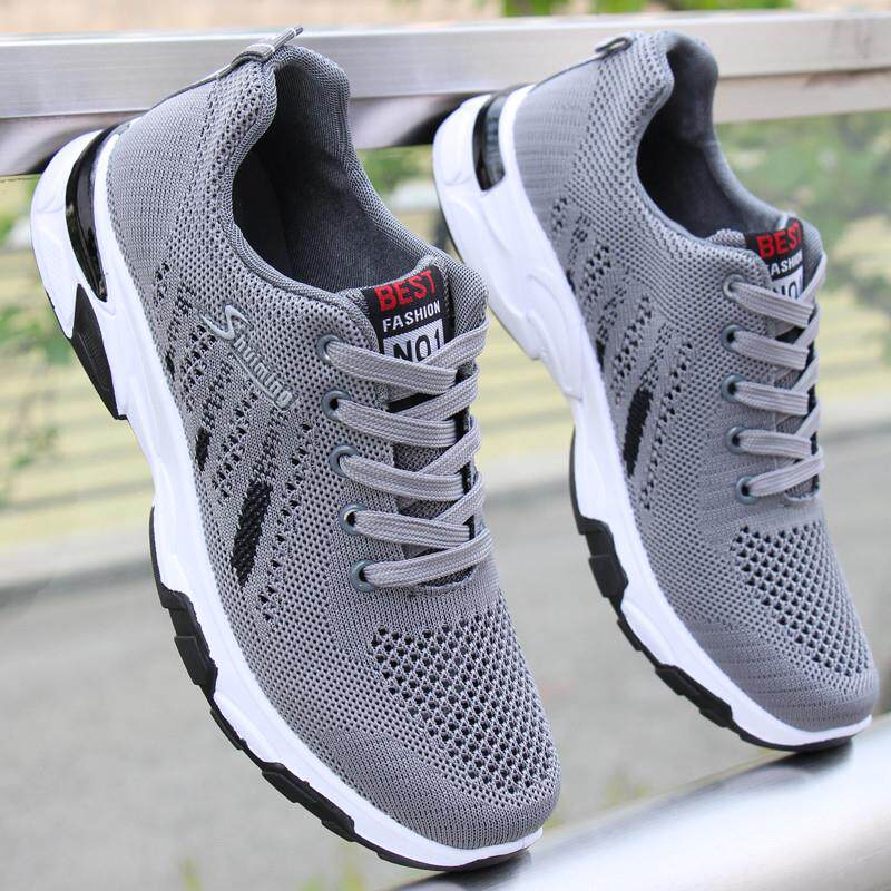 推荐男鞋网面运动鞋夏季休闲鞋新款潮鞋镂空鞋软底防滑鞋防臭跑步