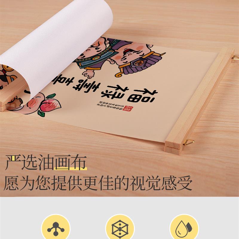 新品卡通福禄寿喜财神入户玄关走廊装饰画书房卧室墙壁遮挡画客厅图片