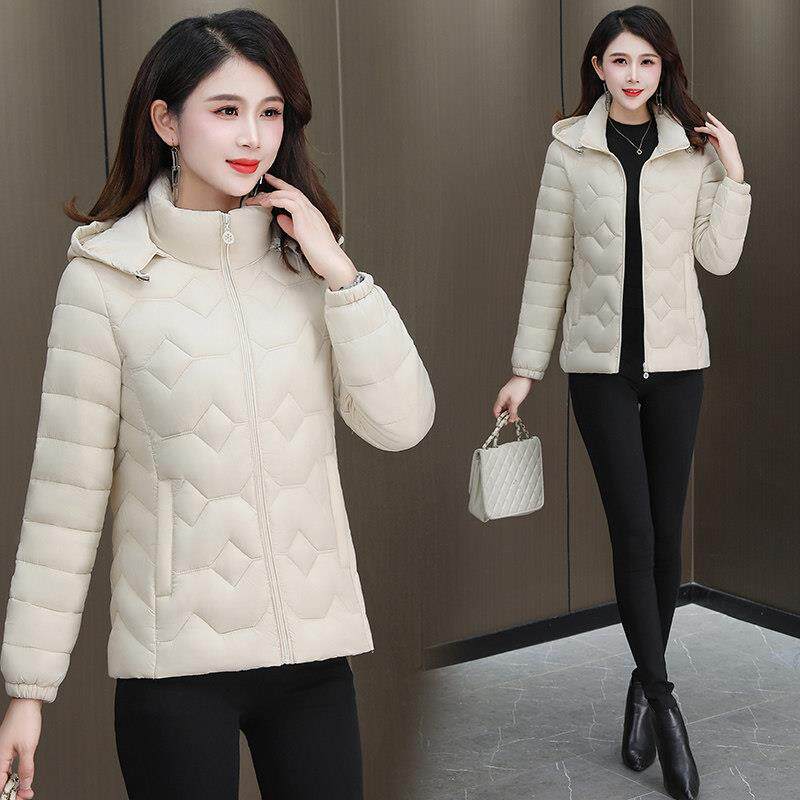 极速棉衣女短款时尚修身羽绒棉服秋冬季新款小个子立领百搭保暖小