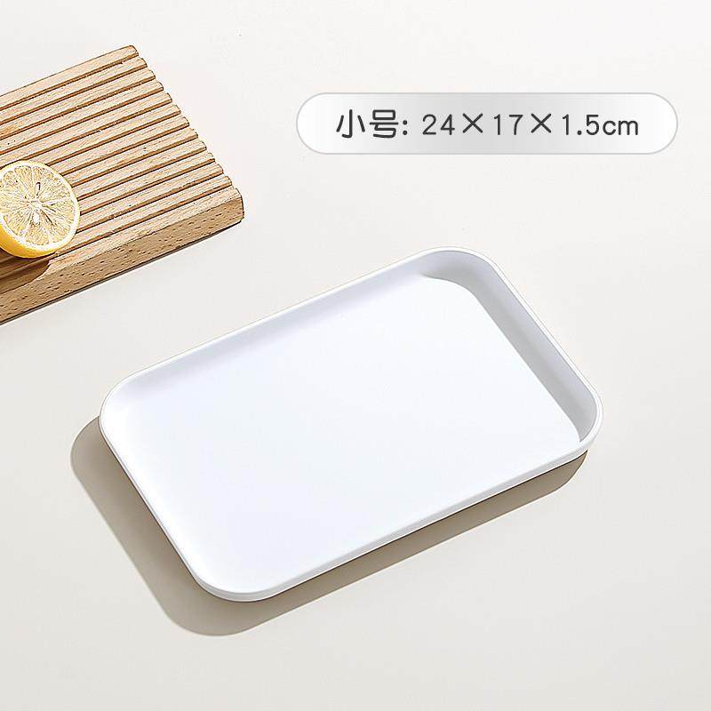 推荐特大号塑料托盘长方形商用餐饮放蛋糕点心餐盘加厚户外野餐烧