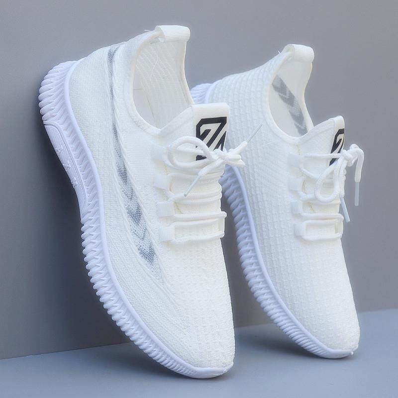 推荐男鞋运动鞋男款2026新款夏季透气男一脚蹬防臭网面休闲轻便跑