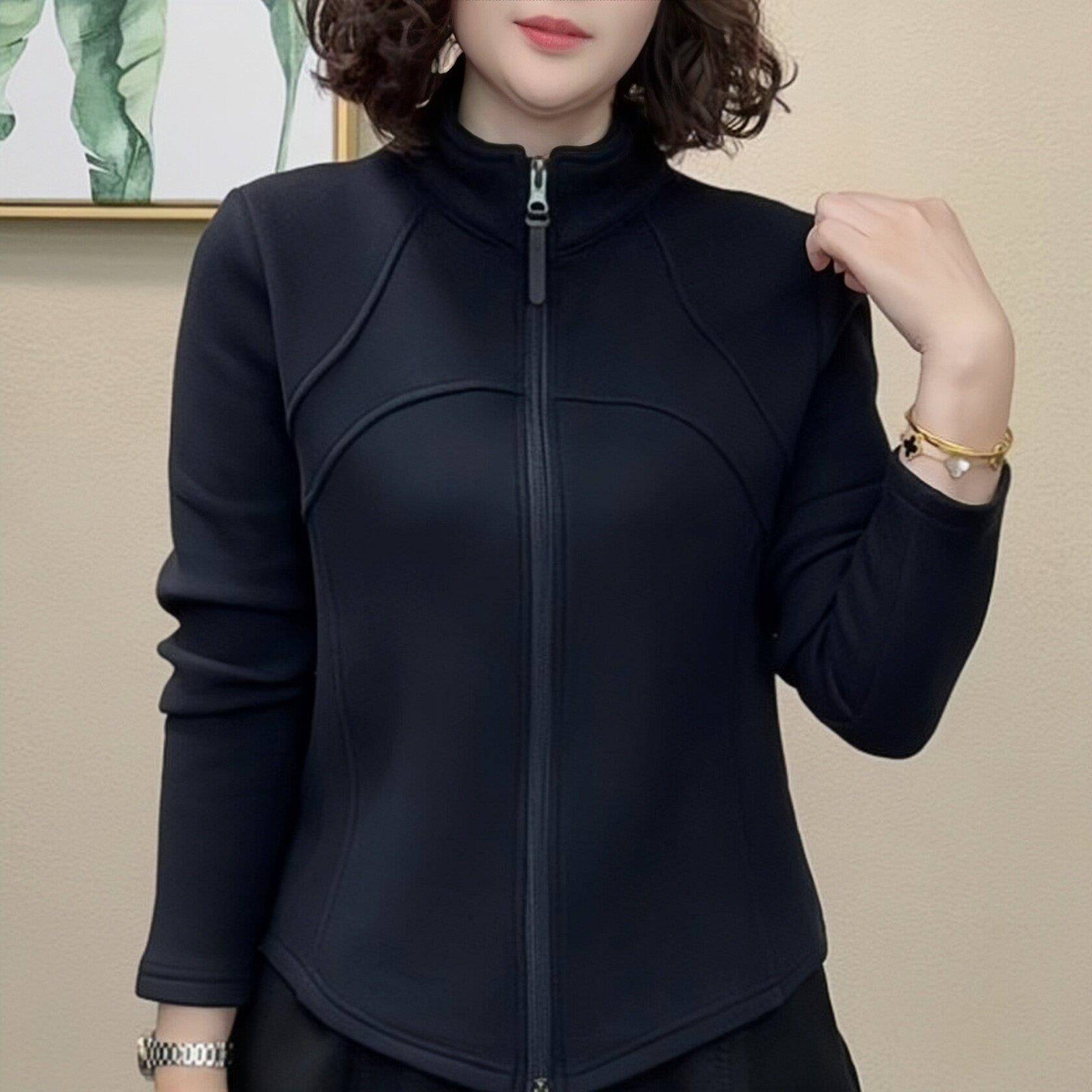 极速中老年女装妈妈打底衫冬加厚卫衣拉链开衫外套洋气保暖加绒上