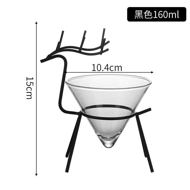 推荐网红ins小鹿铁艺玻璃杯创意鸡尾酒杯个性西餐厅杯子咖啡杯冷,餐饮具,玻璃杯,淘宝优惠券,粉丝福利购,淘宝优惠卷