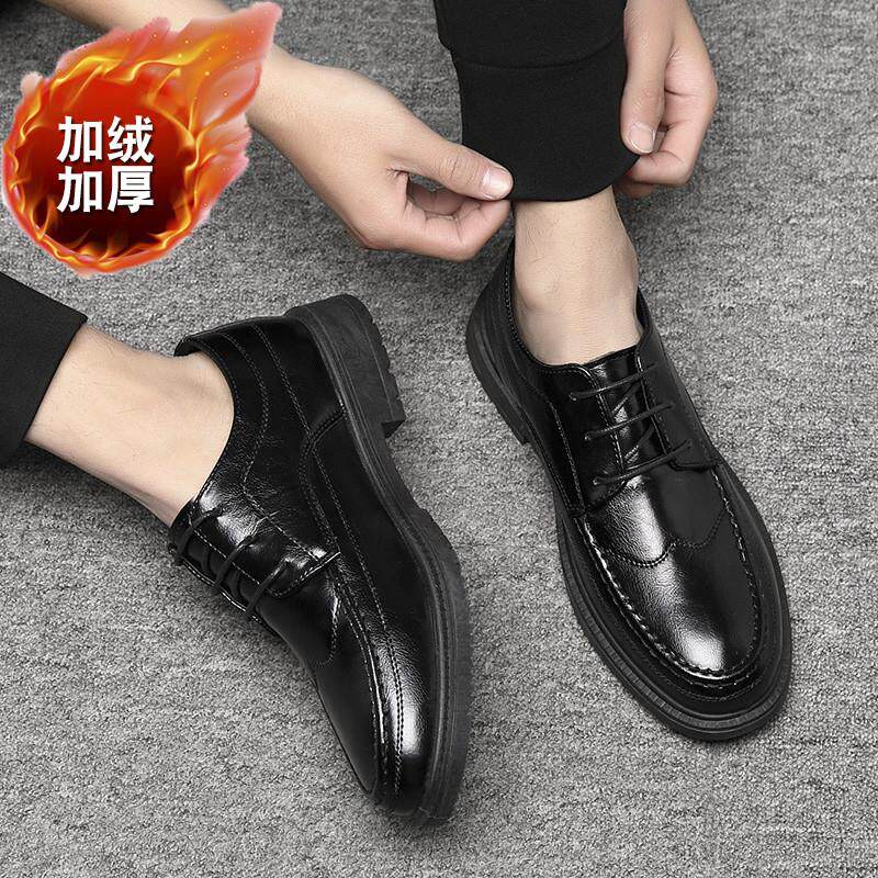推荐2026春季皮鞋男新款商务正装休闲百搭英伦韩版尖头薄款结婚演