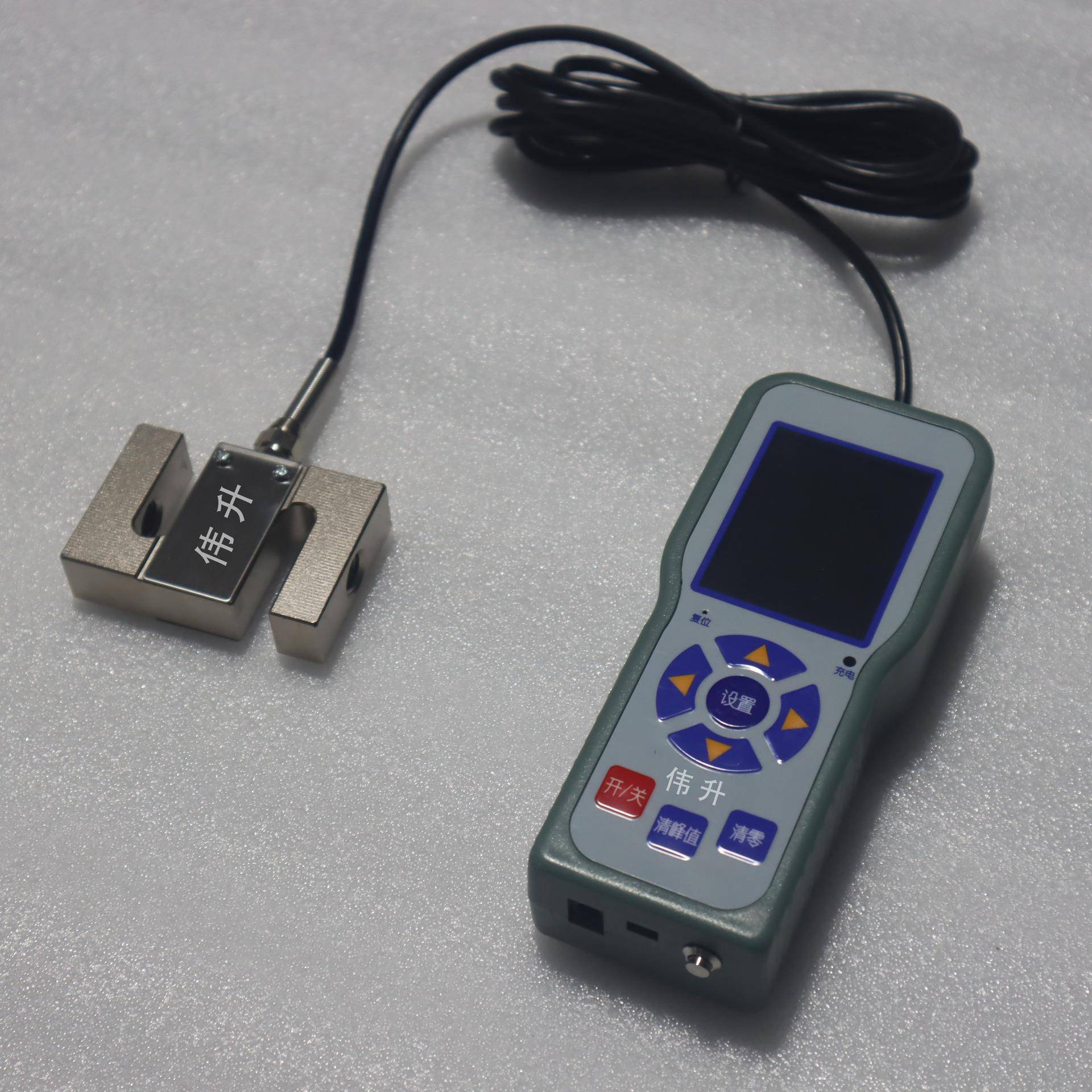 S型数显拉压力计100kg厂家工业级数字拉力计1KN便携式压力仪