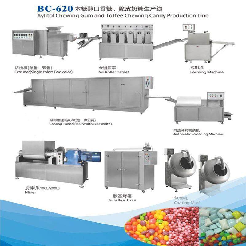 脆皮奶糖产生线口香糖设备脆皮奶糖设备口香糖设备