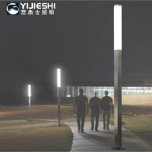LED现简约亚克力透光方形道路小区园林景观亮化工程庭院灯户外