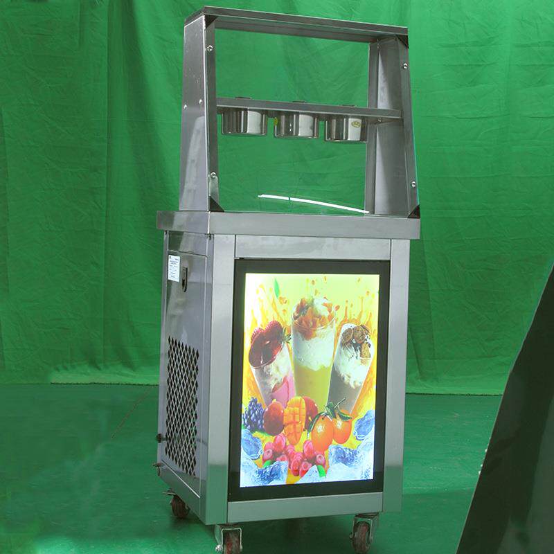 炒酸奶机商用炒冰机双锅炒奶果冰激凌机冰淇淋卷全自动机器现货