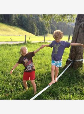 包邮杂技进口专业走扁带平衡扁带花式走绳户外运动练习slackline