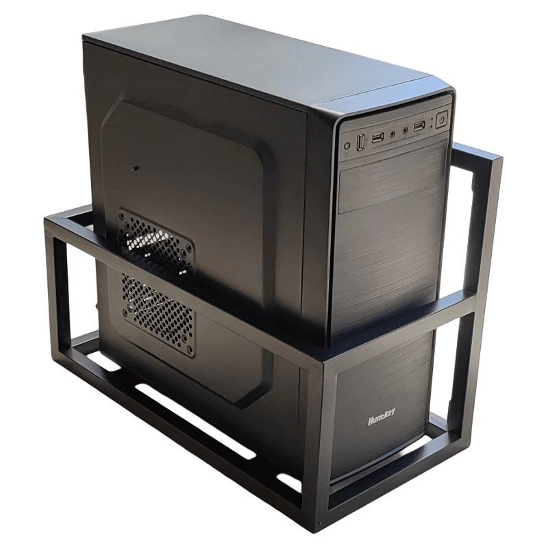 电脑主机架悬挂支架台式机箱上墙承重托架框架托架吊架悬空支撑架