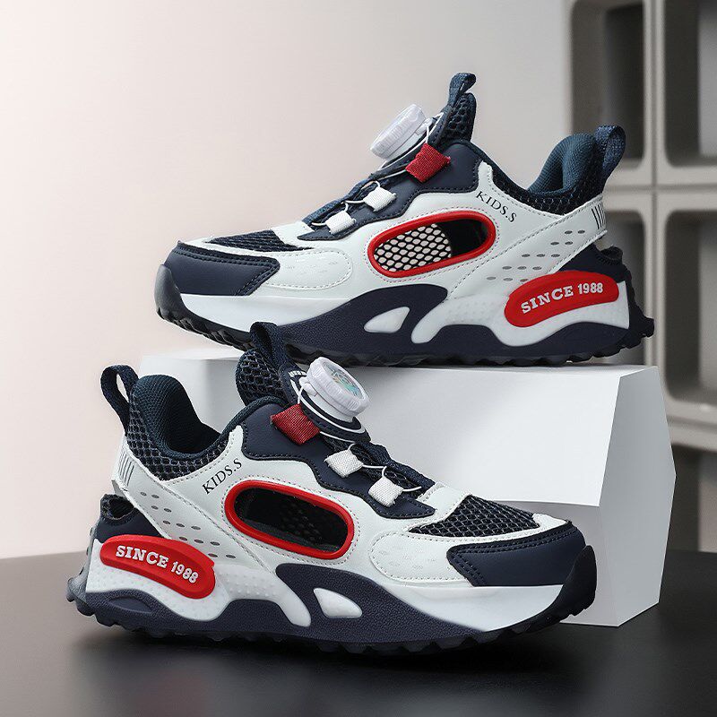 儿童凉鞋男童夏季2025年新款网面透气镂空运动单网鞋男孩防滑耐磨