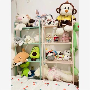 梯形铁艺金属落地多层厨房收纳置物架卧室床头整理客厅学生书架子