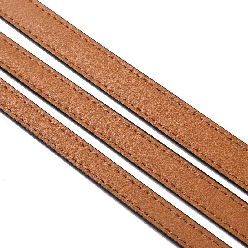 黑色女包改造可调节斜挎带替换肩带包包配件皮质包带细肩带棕加长