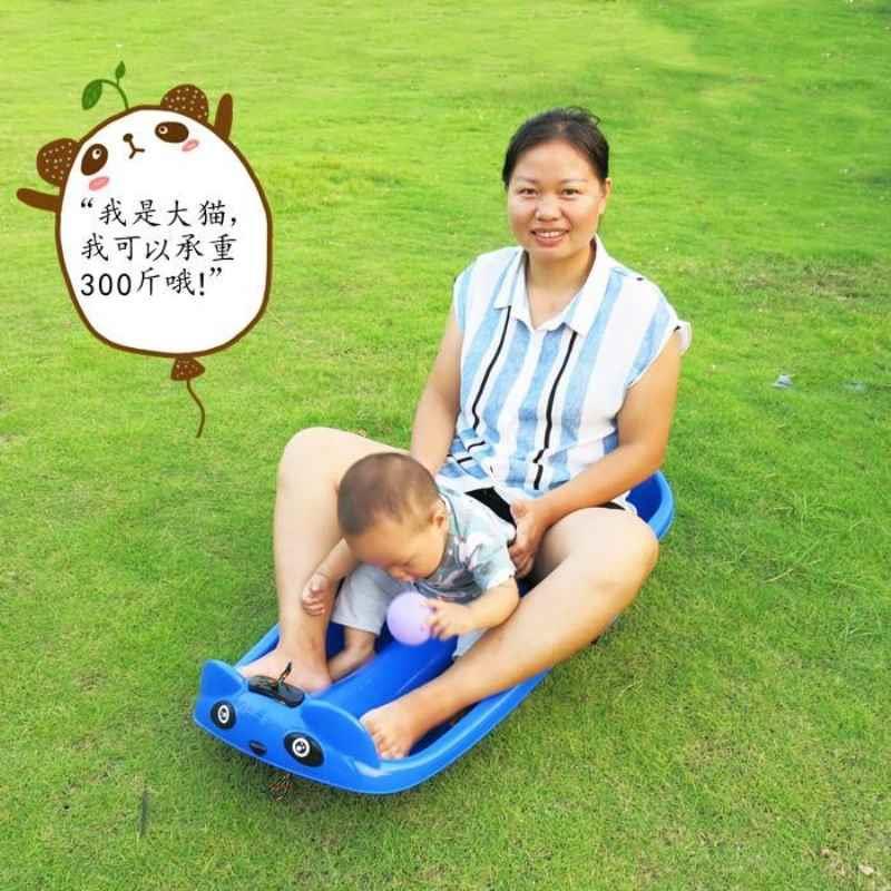 沙漠爬犁滑冰儿户童成人单滑板胶板加厚草地滑板滑土板斜坡沙TAA