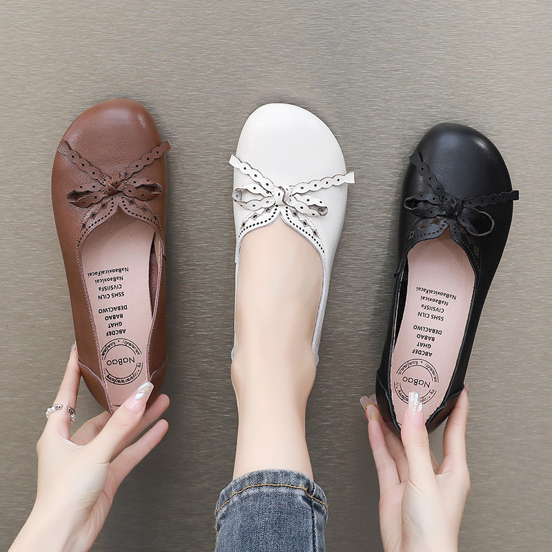 大码女鞋41一43春季新款浅口软底豆豆鞋女士百搭大码平底妈妈单鞋,女鞋,乐福鞋（豆豆鞋）,淘宝优惠券,粉丝福利购,淘宝优惠卷
