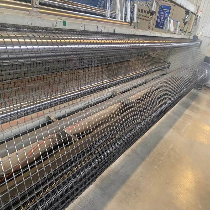 黑色聚丙烯PP土工格栅工程路基加固养殖圈地玉米围网户外拦鸡网