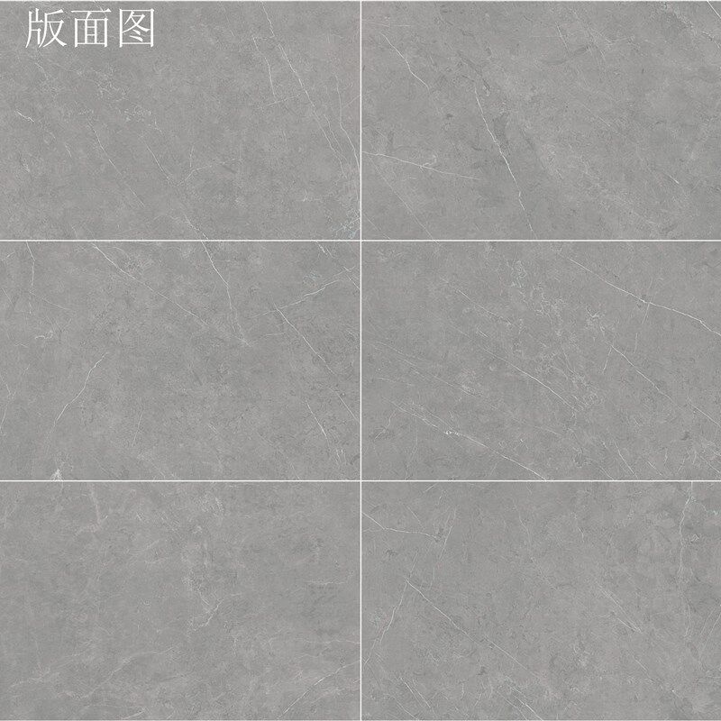 柔光仿古砖通体大理石纹客厅地板砖600x1200别墅厨卫墙砖微水泥灰