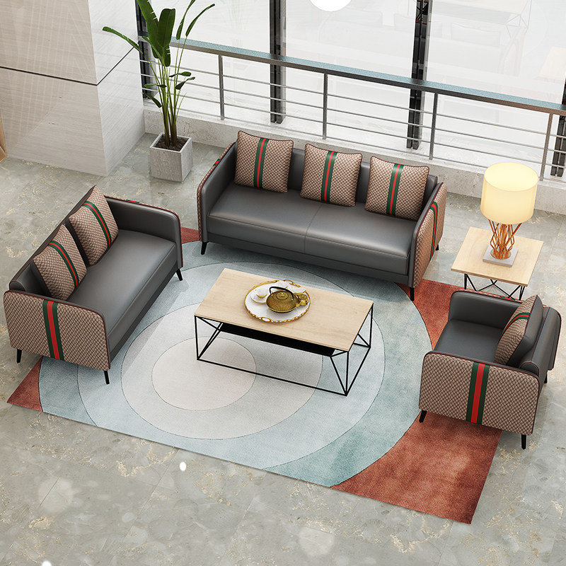 现货速发大气家具办公沙发简约接待办公室三人位会客商务沙发茶几,商业/办公家具,沙发,淘宝优惠券,粉丝福利购,淘宝优惠卷