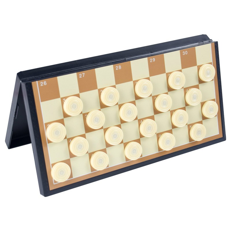 国际跳棋儿童益智磁性折叠棋盘小学生西洋跳棋64格比赛专用100格