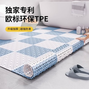 浴室防滑垫淋浴房洗澡洗手t间防水厕所镂空地台防摔地垫卫生间脚
