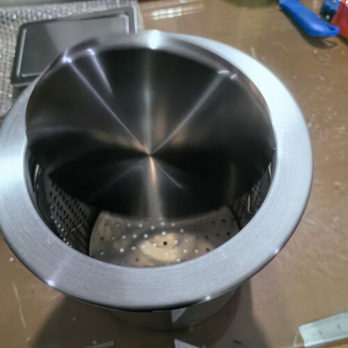 嵌入式隐藏垃圾桶排水台面嵌入式干湿分离M垃圾桶台面嵌入式茶渣