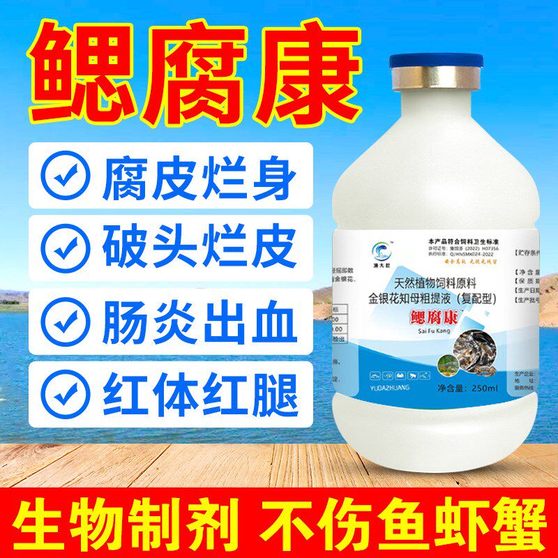 出血烂身康鳃腐康鱼烂鳃腐皮掉麟烂尾白毛病水霉净甲鱼穿孔烂洞