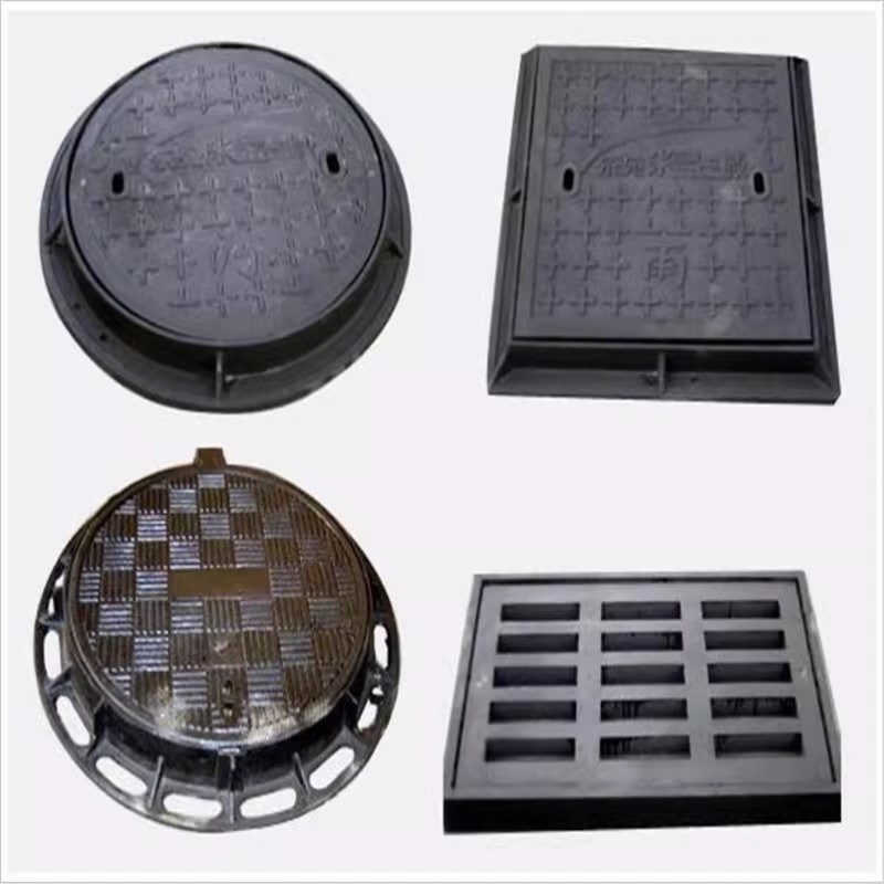 盖板污水防沉降下水道窨井篦子圆形重型电力球墨铸铁井盖市政道路