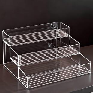 酒架子多层阶梯式酒柜压克力展示架吧台迷你洋酒红酒瓶置物架