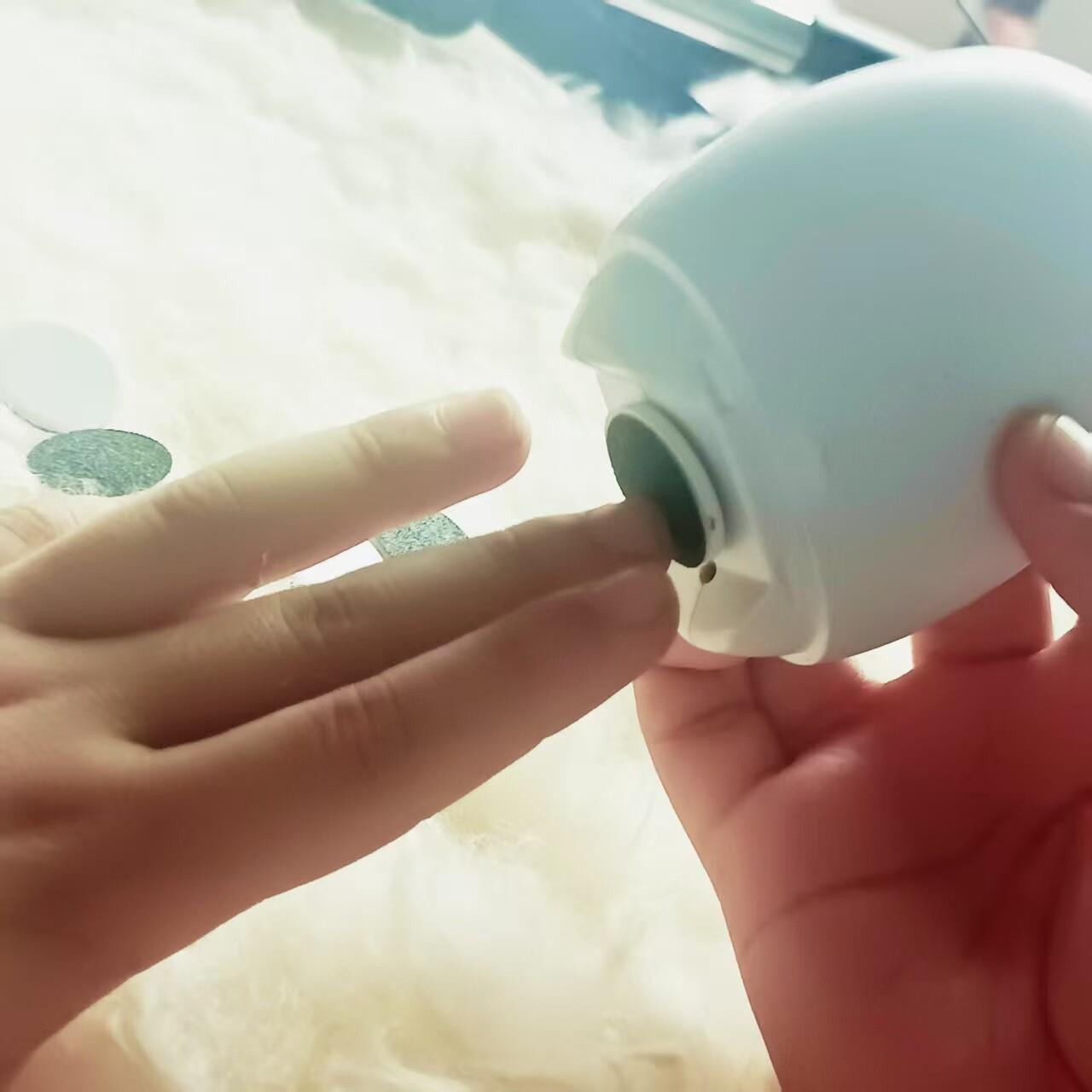 EVA泡绵背胶美甲磨片18mm婴儿磨甲片不伤手指甲刀磨头多色可选240