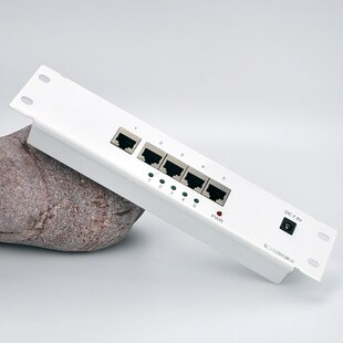 弱电箱网络模块家用光纤信息箱一进七出交换机模块条/送7.5v电源