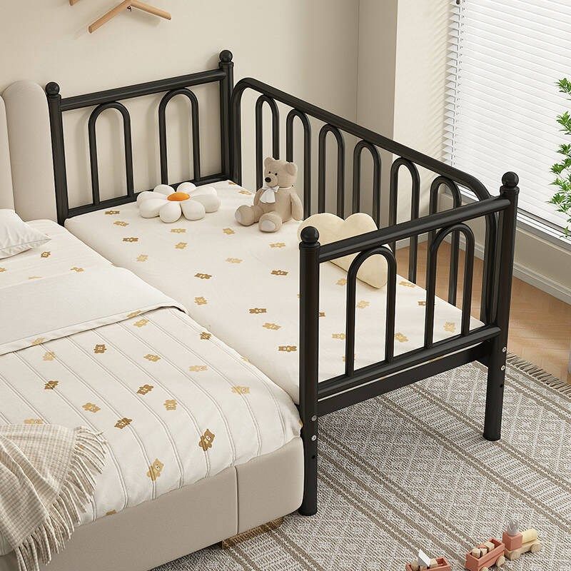 铁艺儿童床拼接床宝宝小床婴儿床加宽大床边钢架床加宽单人拼接床,住宅家具,儿童拼接床,淘宝优惠券,粉丝福利购,淘宝优惠卷