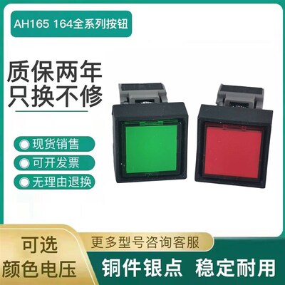 平头带灯按钮AH165-2SFL E3  AH1H65-2SFLG R W 11E3
