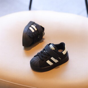 男宝宝鞋子冬季加绒棉鞋女小童运动鞋防滑婴儿学步鞋男童软底板鞋