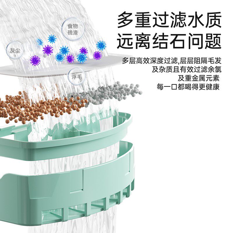 恒温猫咪饮水机不插电无线感应宠物喝水饮水器加热自动循环流动