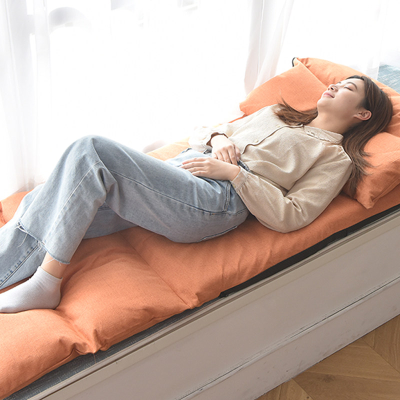 懒人沙发地上靠背躺椅卧室蒲团榻榻米软垫飘窗坐垫靠垫一体地毯垫