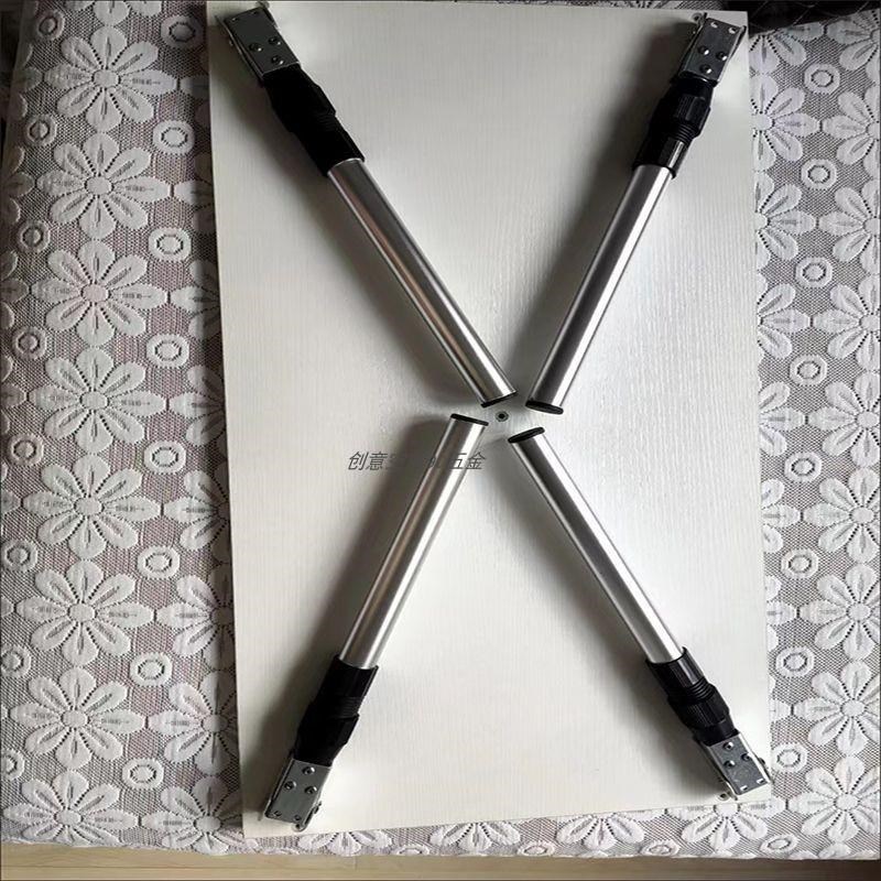 不锈钢折叠伸缩房车可调节自由伸缩圆管活动升降桌腿腿改装配件