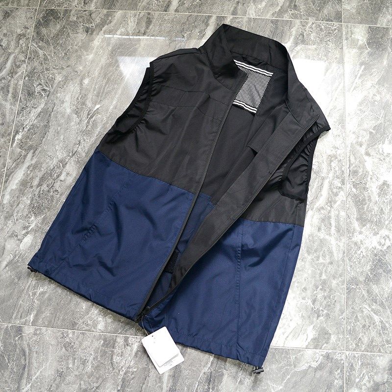 防风高级感日单尾货男款坎肩透气拼色马甲轻量尼龙防风空调服马甲,男装,常规马甲,淘宝优惠券,粉丝福利购,淘宝优惠卷