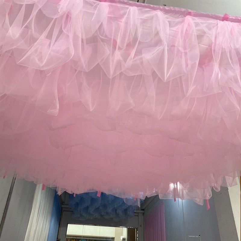 新款云顶纱 纱幔婚庆道具背景纱幔吊顶纱幔顶部装饰舞台纱幔云朵,节庆用品/礼品,吊顶纱幔,淘宝优惠券,粉丝福利购,淘宝优惠卷