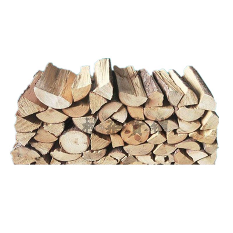 户外耐烧柴火硬木干柴木柴100斤果木柴火柴烧烤露营野炊篝火包邮