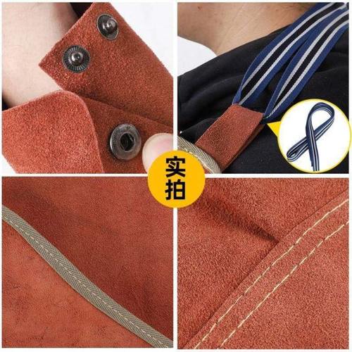 防火线缝制全牛皮电焊套袖防烫耐高温焊工男劳保防护柔软耐磨护袖