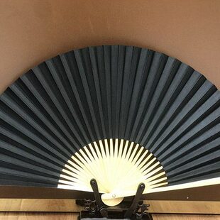 手工扇/荣昌折扇/8-10寸平夹黑白色自创扇/全手工/送礼佳品