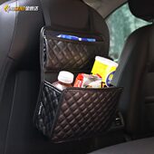 汽车创意简约座椅背收纳袋车内多动能置物盒收纳盒车载储物箱挂袋