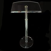 亚克力迎宾台升降讲台会议演讲台多媒体发言讲话司仪主持桌签约台